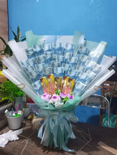 Buket Bunga Uang rumahdukapalangkaraya di Rumah Duka Palangkaraya