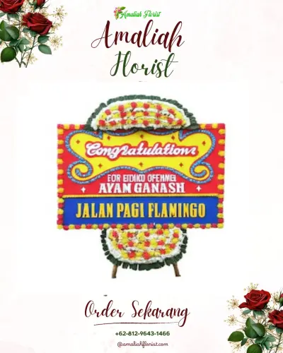 Bunga Papan Congratulation di Rumah Duka Palangkaraya